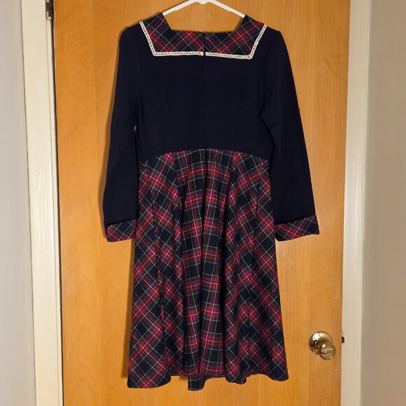 NWT Miss Patina London Glamis Dress Tartan Plaid Size US 6 Med Academia Heritage - Picture 3 of 16